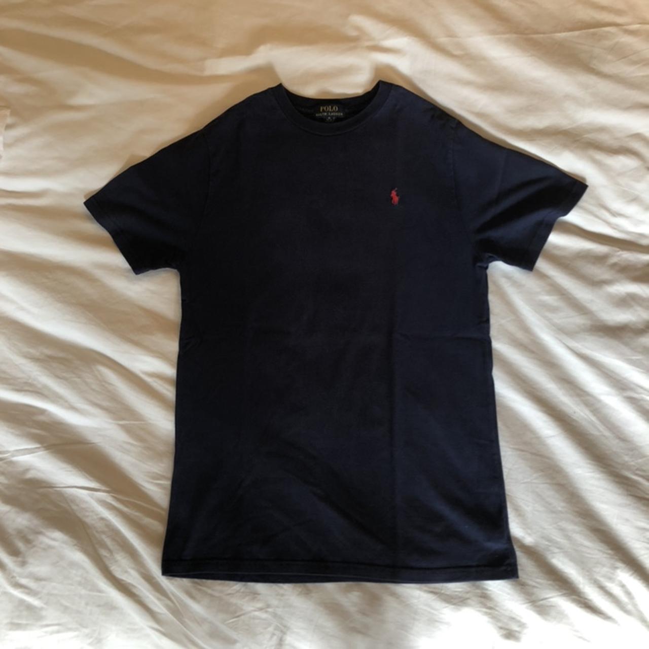 Navy Raulph Lauren Polo tee shirt/ it is Us child... - Depop