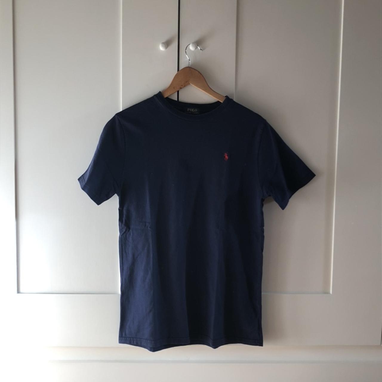 Navy Raulph Lauren Polo tee shirt/ it is Us child... - Depop