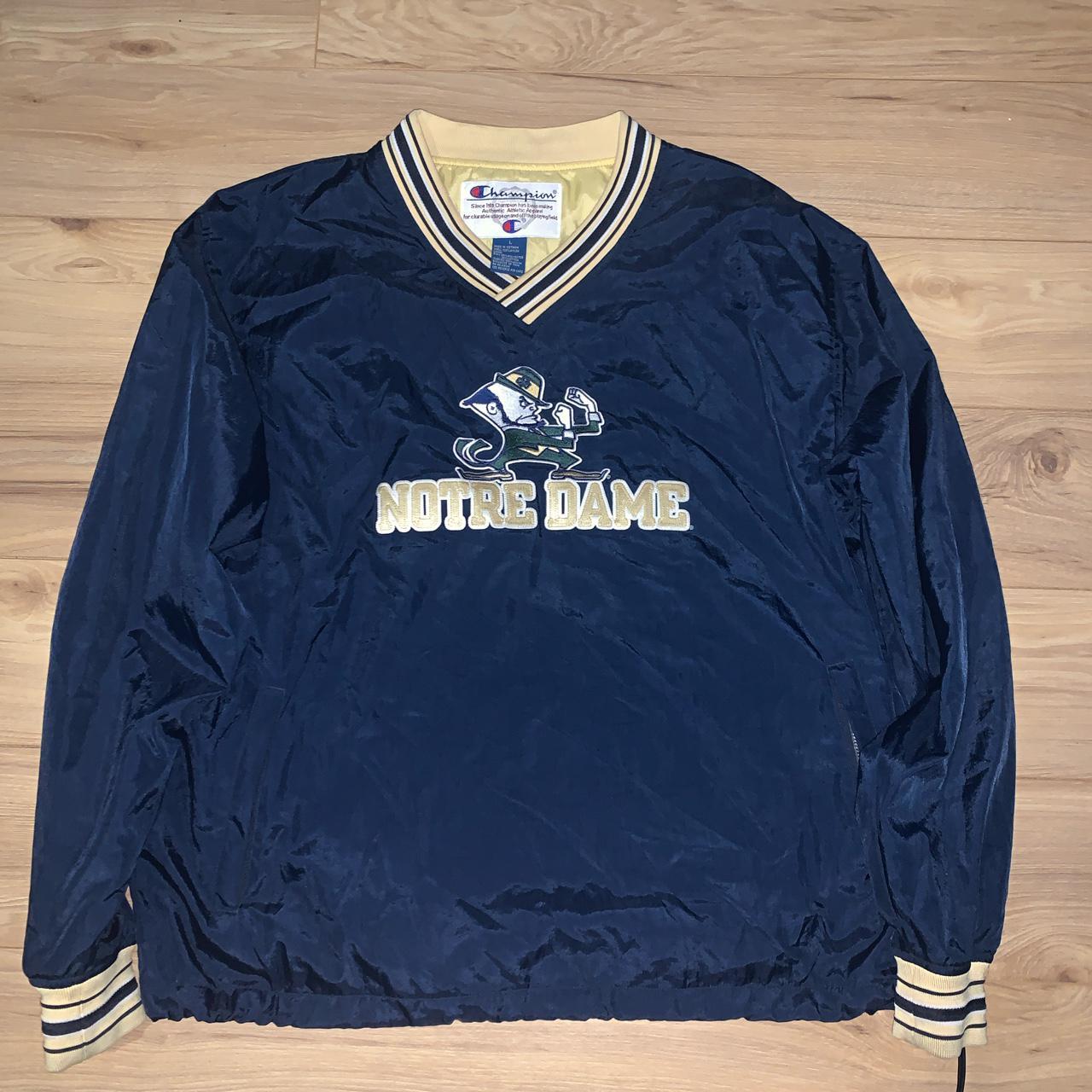 champion notre dame windbreaker