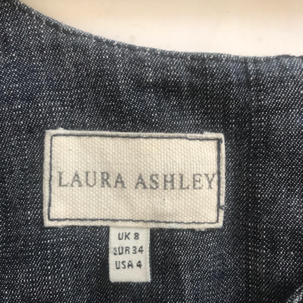 Beautiful Laura Ashley Denim Dress Labelled size... - Depop