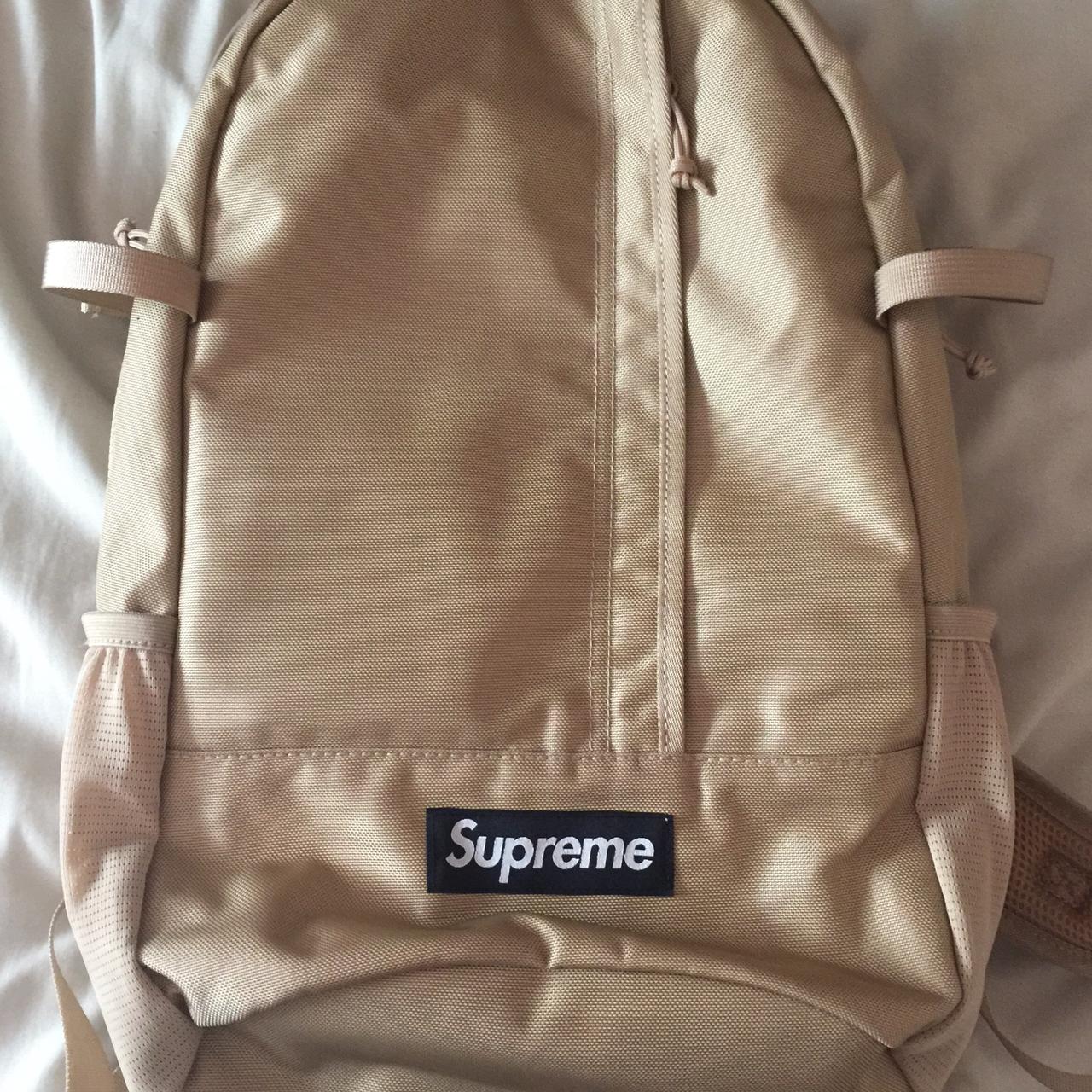 Supreme ss18 tan outlet backpack