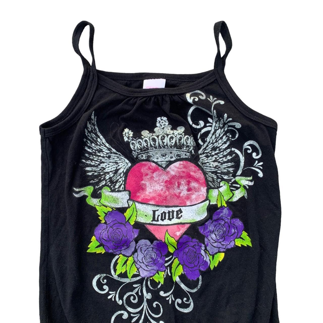 y2k glitter mall goth tank 2000s xhilaration... Depop