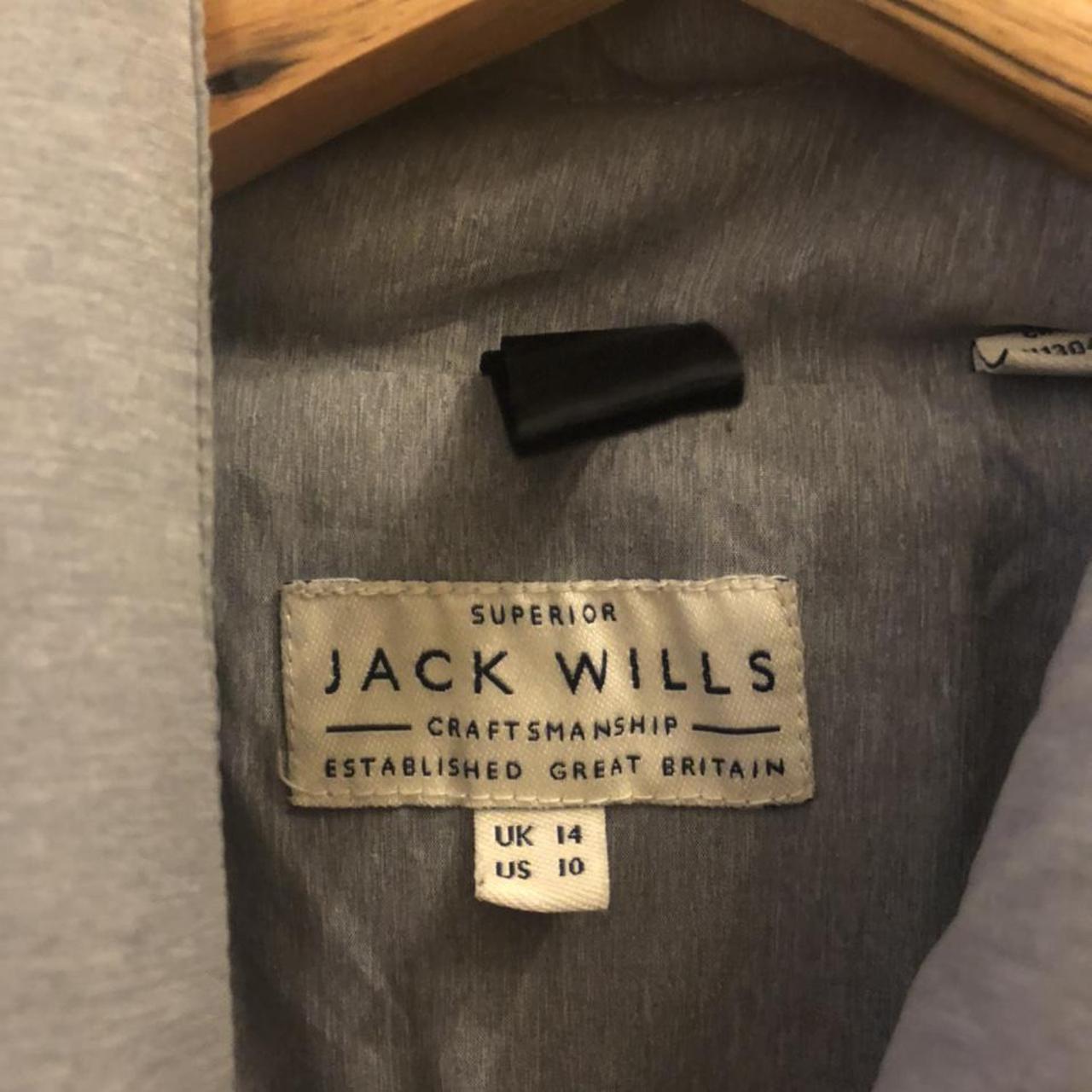 grey jack wills puffer coat perfect for winter fits... - Depop