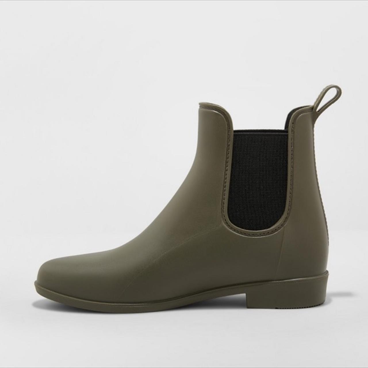 olive green chelsea boots