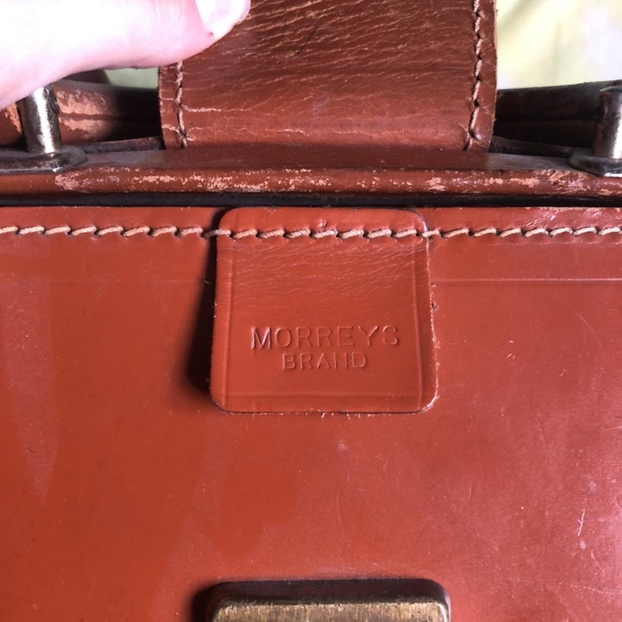 Beautiful tan leather briefcase, true vintage and... - Depop