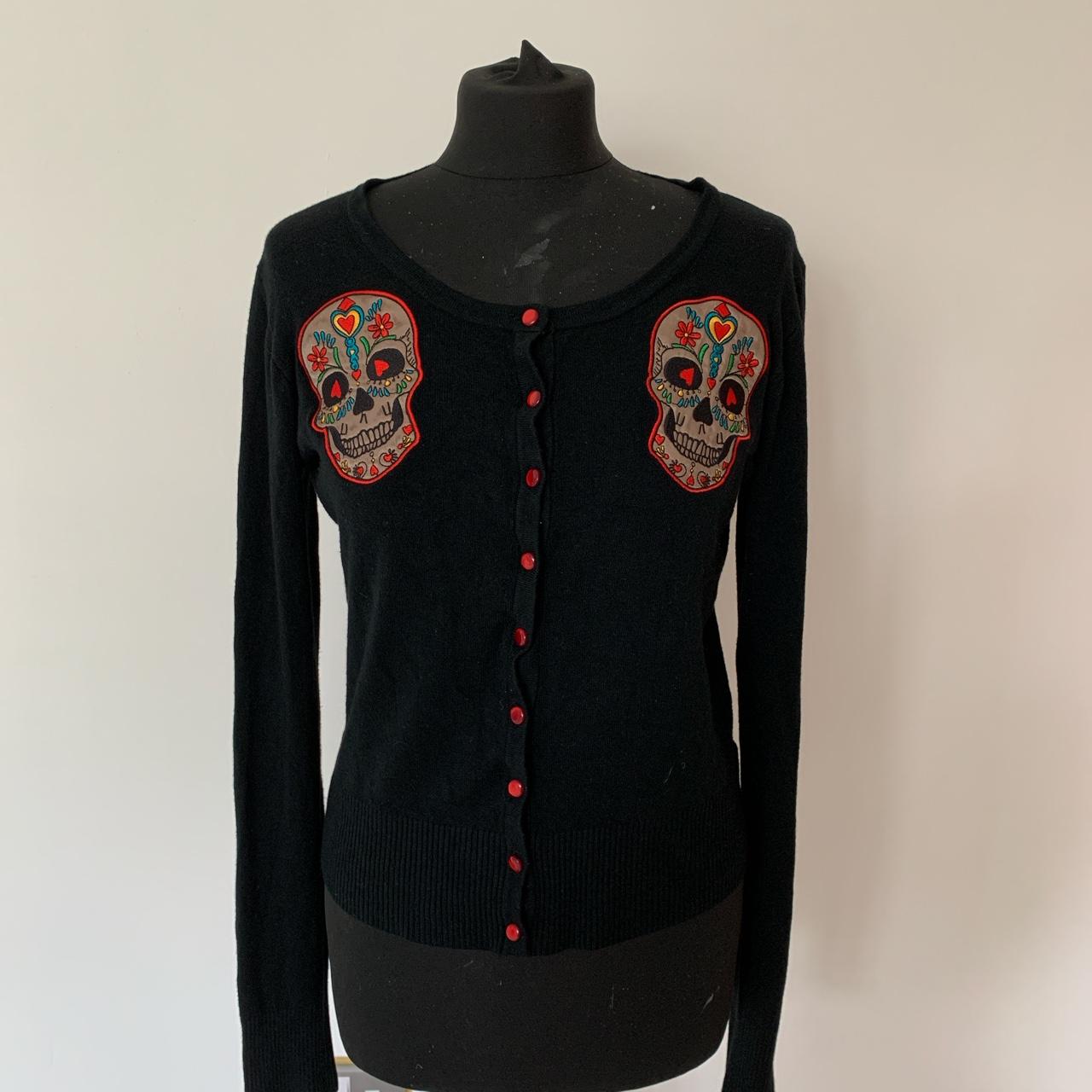 Sugar 2025 skull cardigan