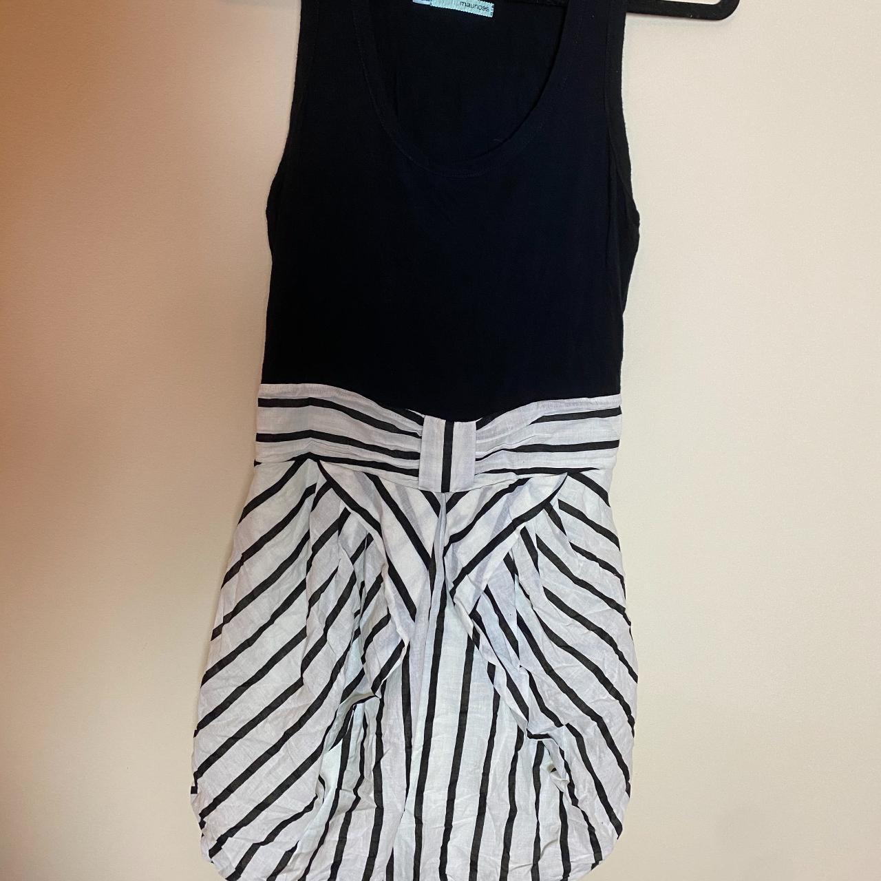 Black and White Striped Dress I love this dress! It... - Depop