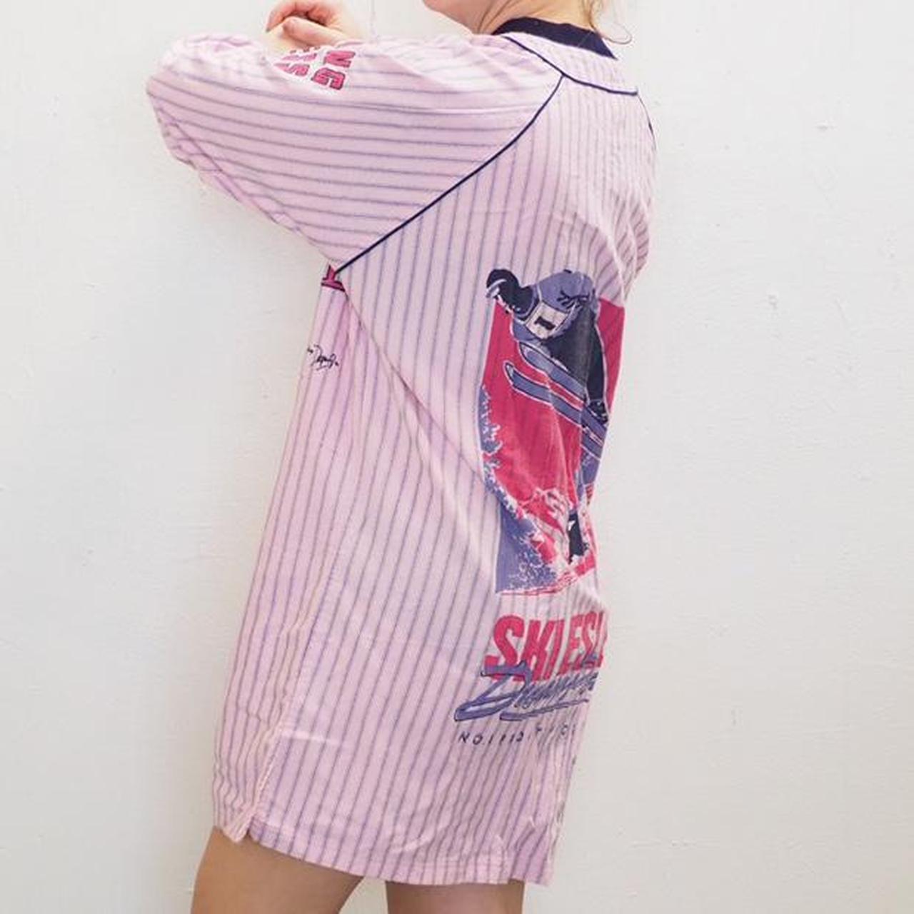 Esleep Women's Pink and Navy Pajamas Depop