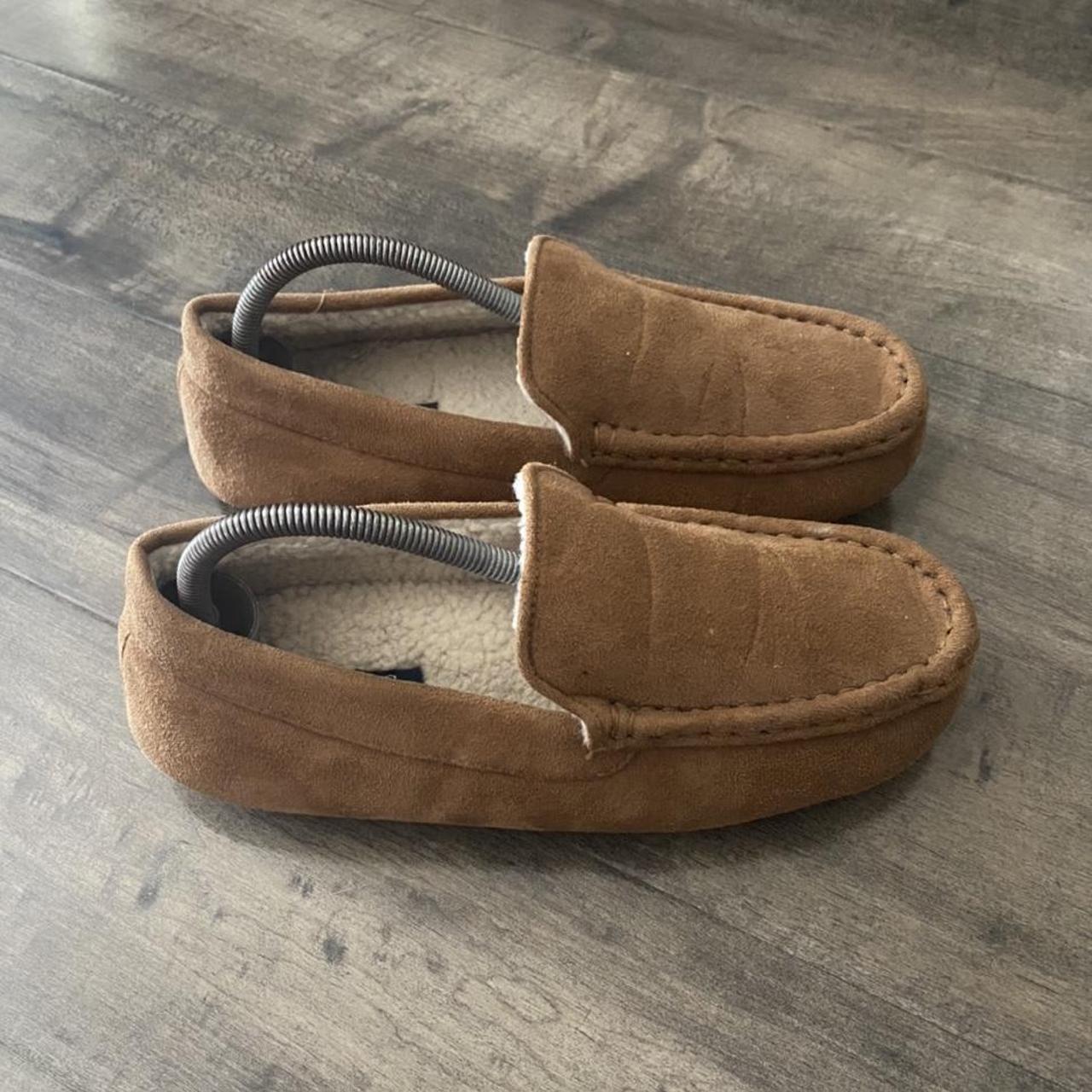 Men s chaps shop suede moccasin slippers