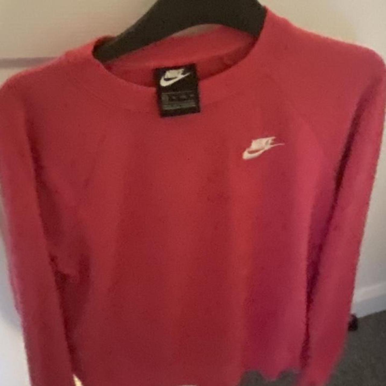 nike pink and red jumper