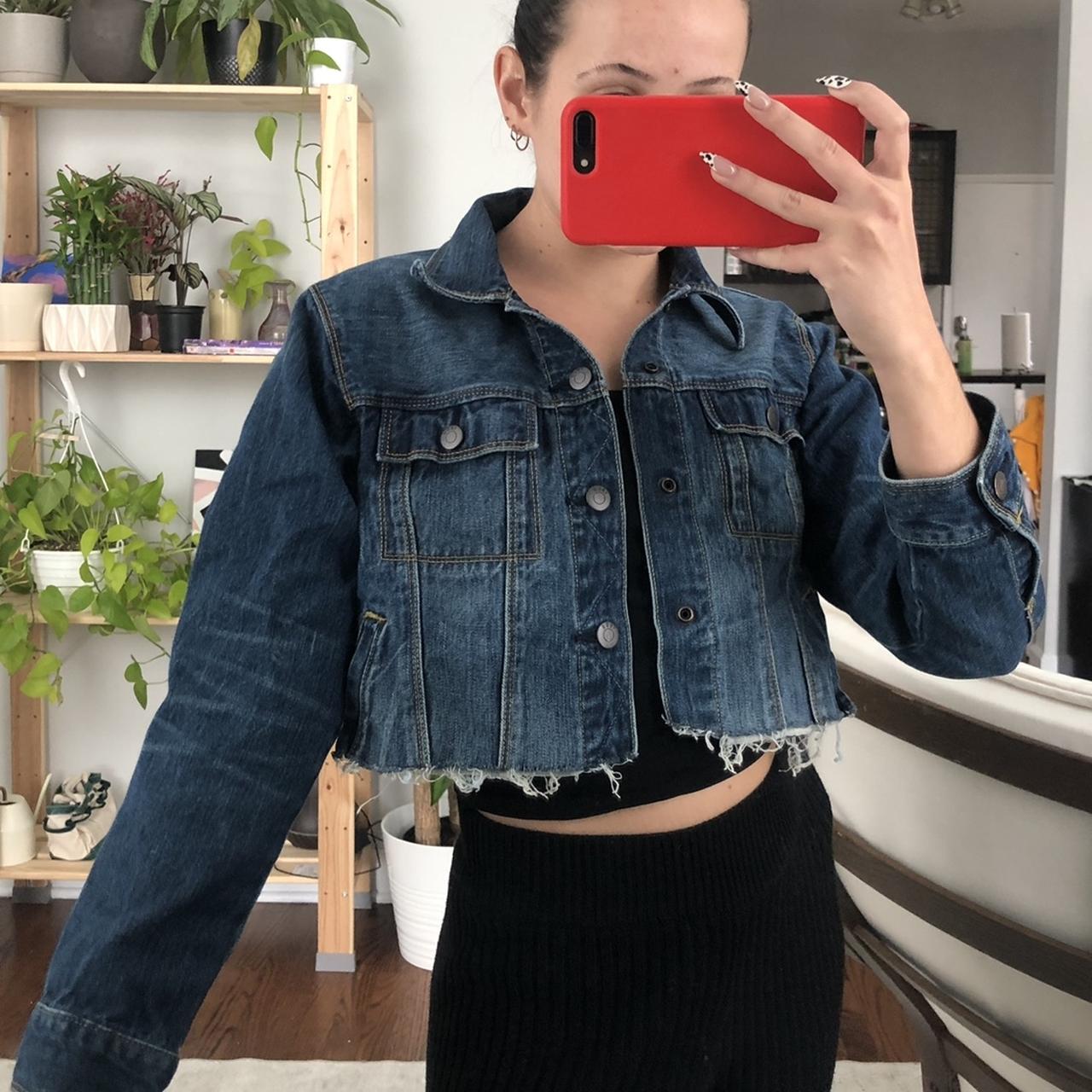 cute crop jean jacket