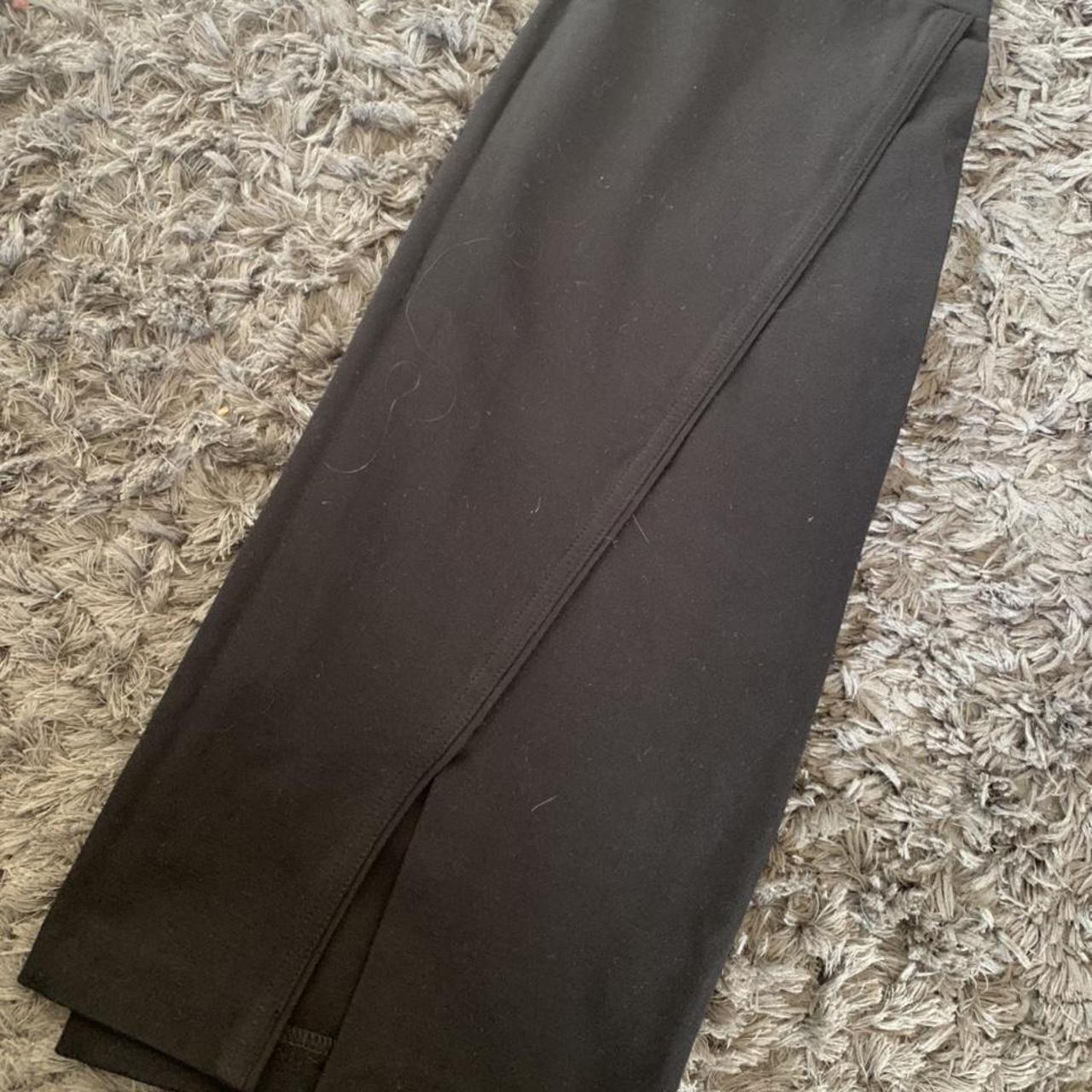 •PRINCIPLES black bodycon skirt with a small slit in... - Depop
