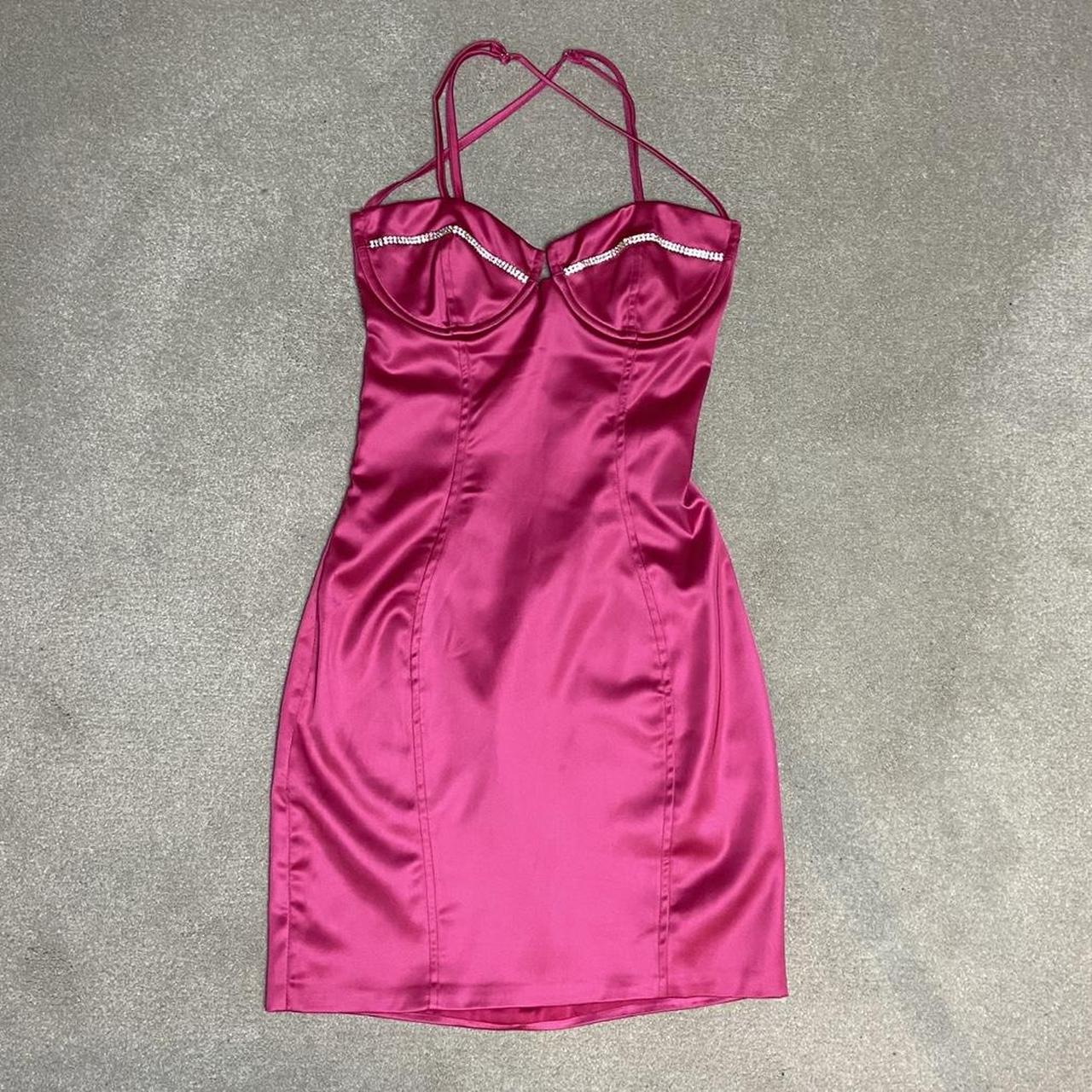 Oh Polly Women's Pink Dress Depop