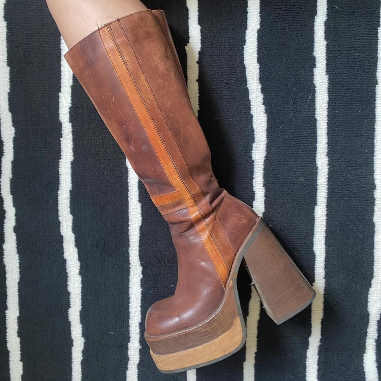 Sonax platform boots, true vintage from the... Depop