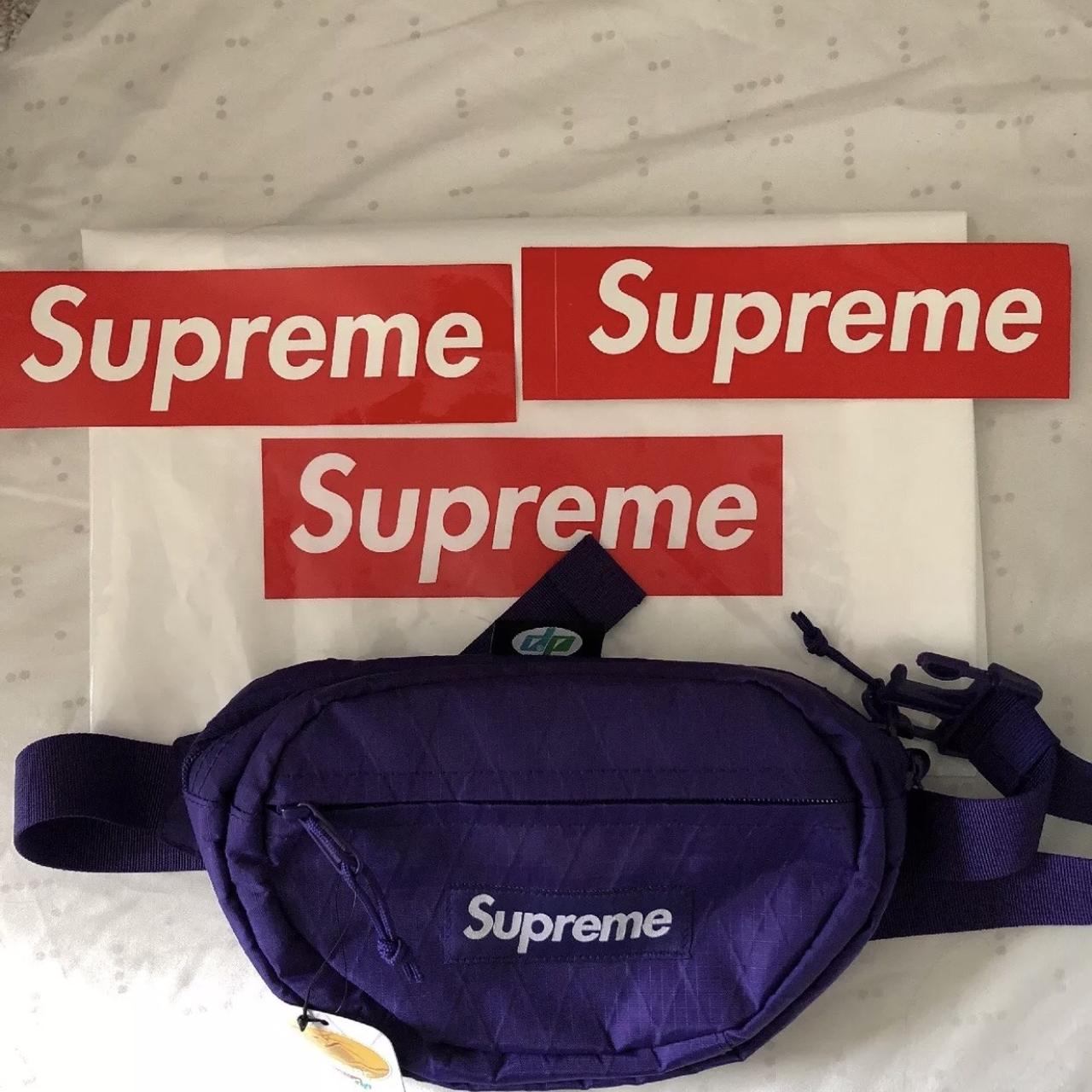 Purple Supreme Fanny Pack SS18 Collection. 100% - Depop