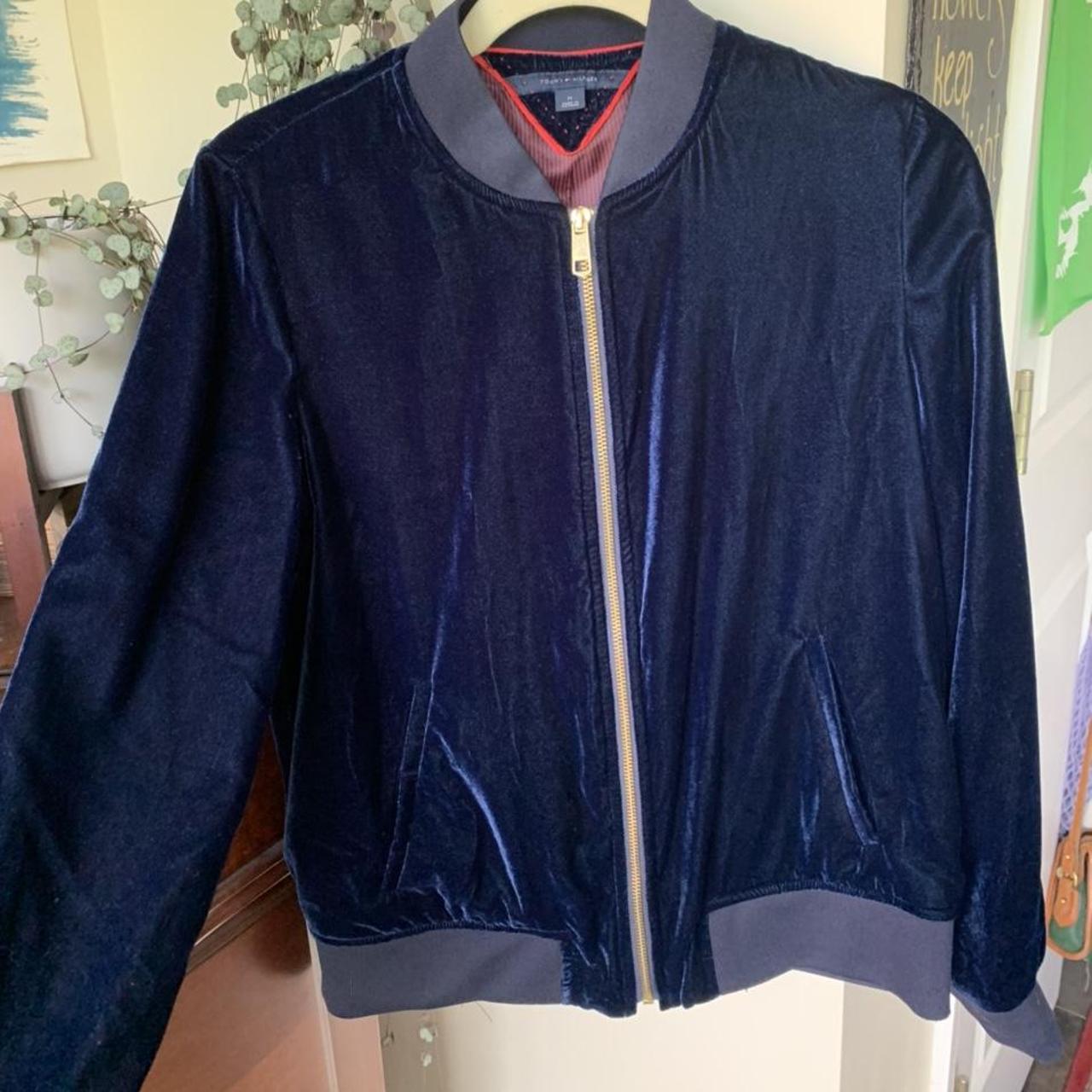 Tommy Hilfiger Women's Bomber Jacket - Navy/Gold … - image 2