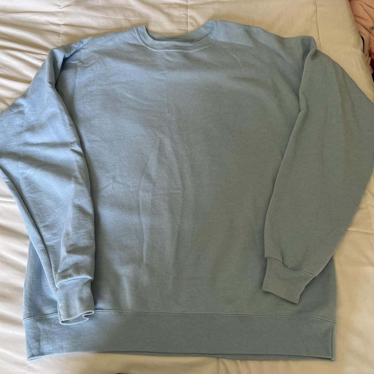 Hanes Men's Blue Sweatshirt | Depop