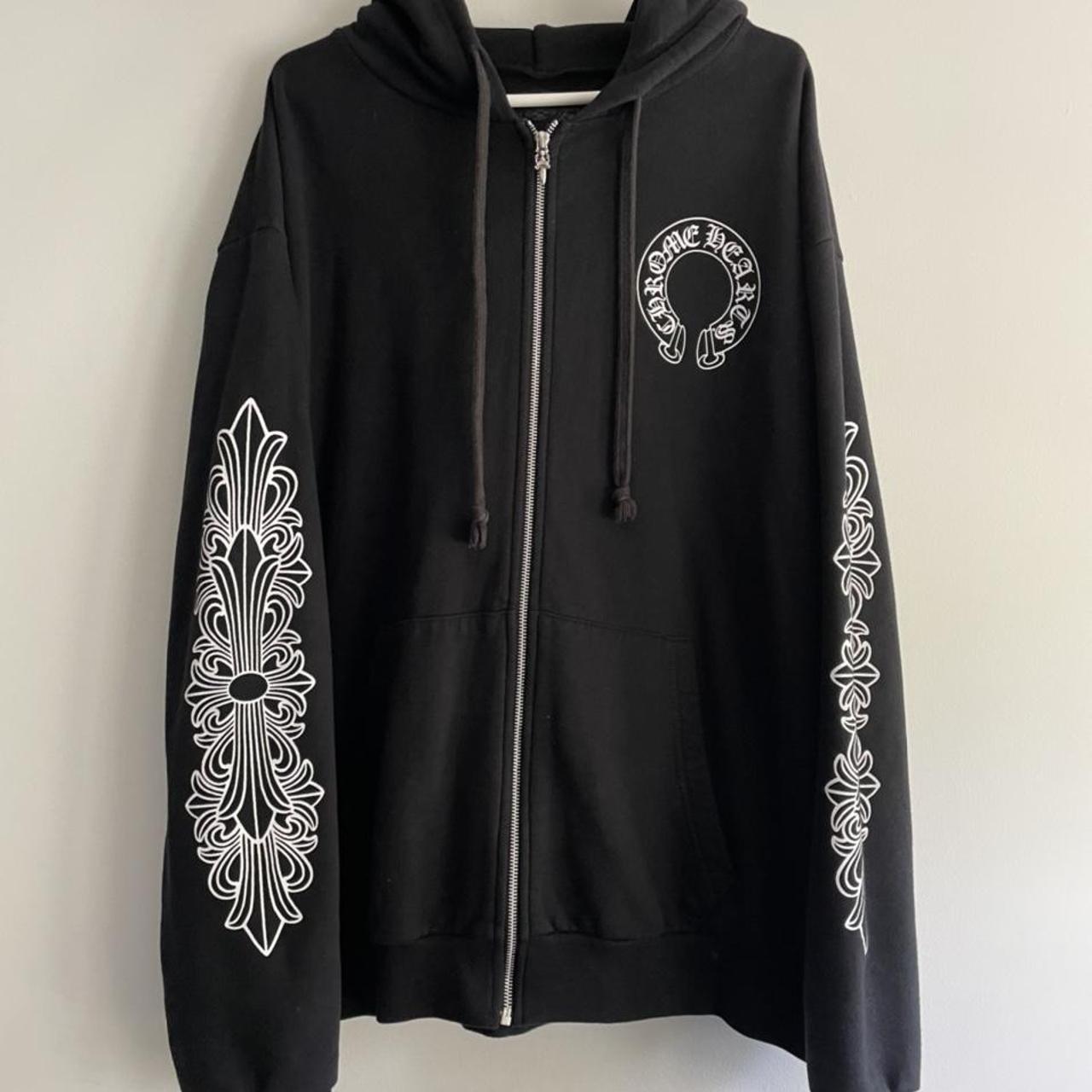 Chrome hearts horseshoe zip up #streetwear #designer | Depop