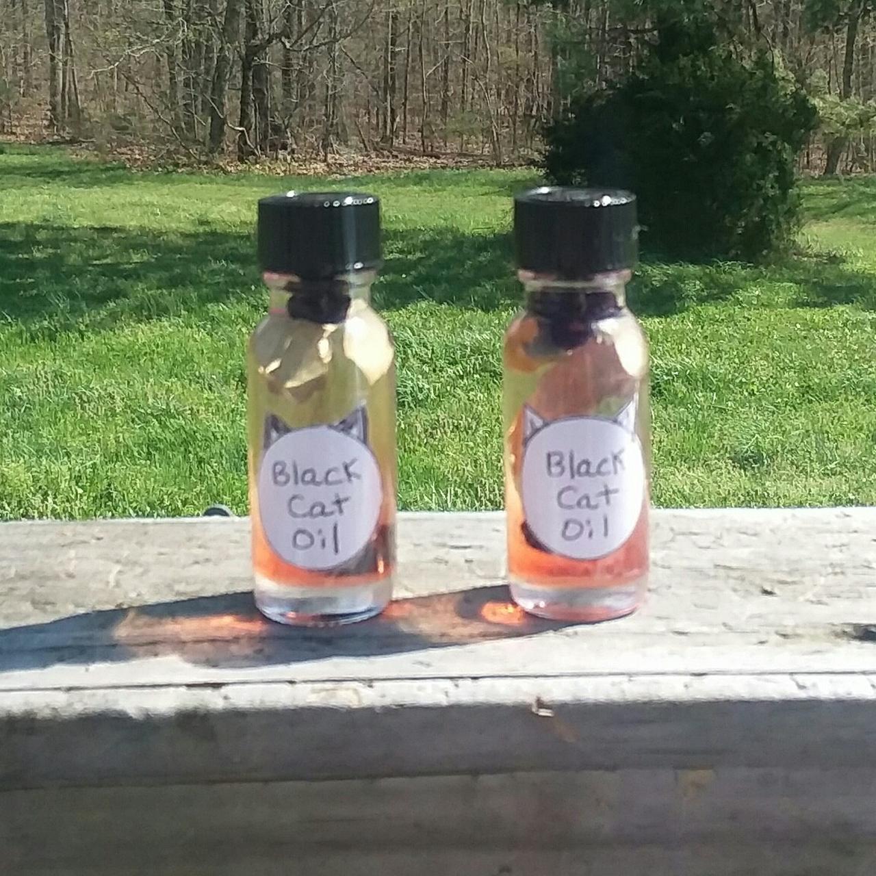 Black Cat Oil Can be used for reversing hexes and... Depop