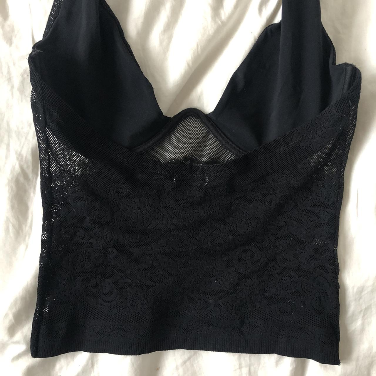 Black Lace Romantic Halter Neck Corset Top Crop Depop 2799