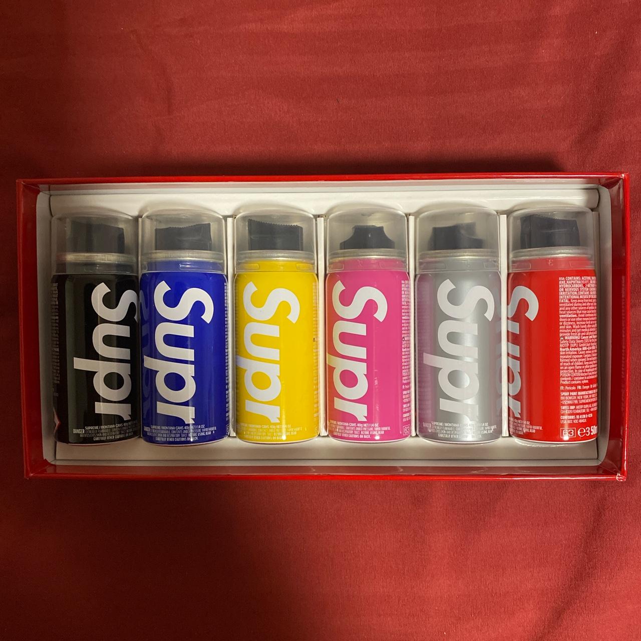 Deadstock Supreme/Montana Mini Spray Paint Cans of 6... Depop