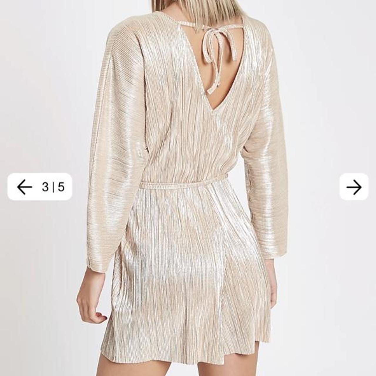 River island 2025 plisse playsuit