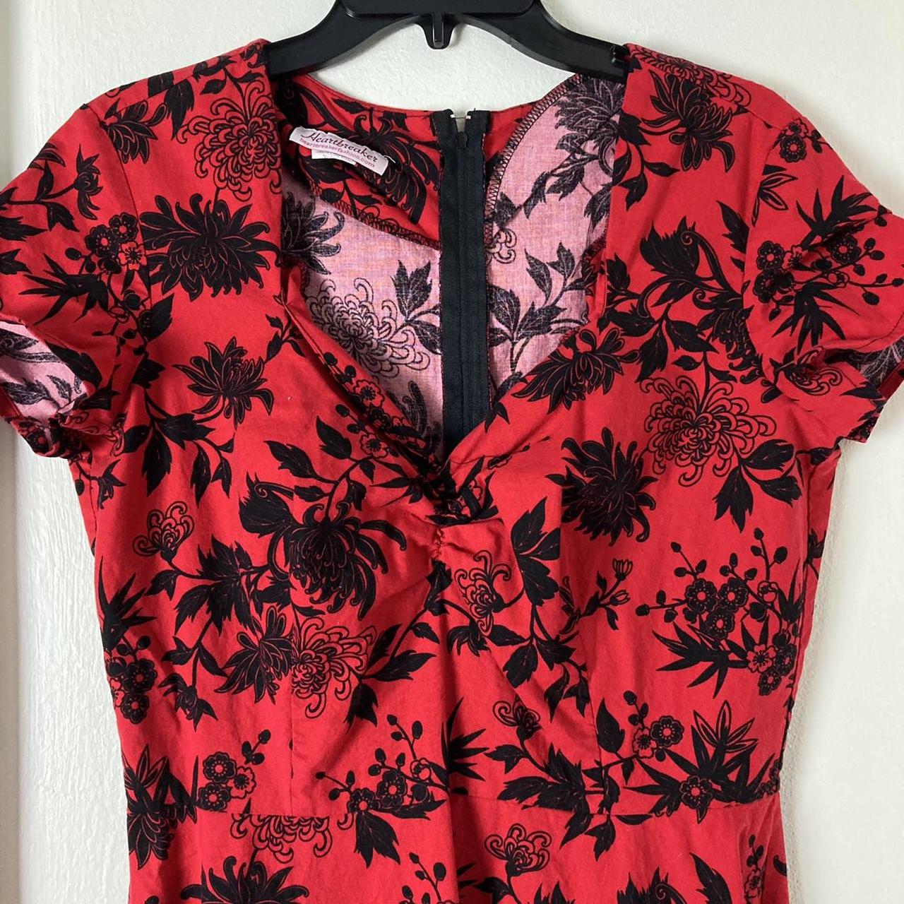 Product Image 3 - Red & Black Floral Retro