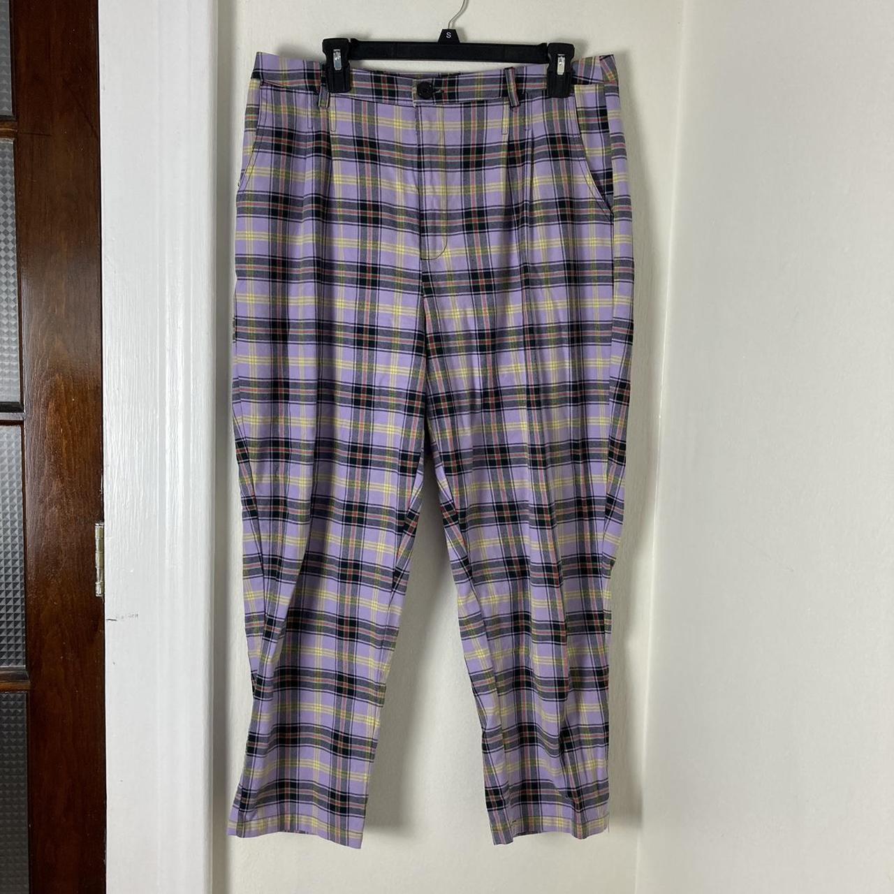 Product Image 1 - Pastel Purple Plaid Trousers from