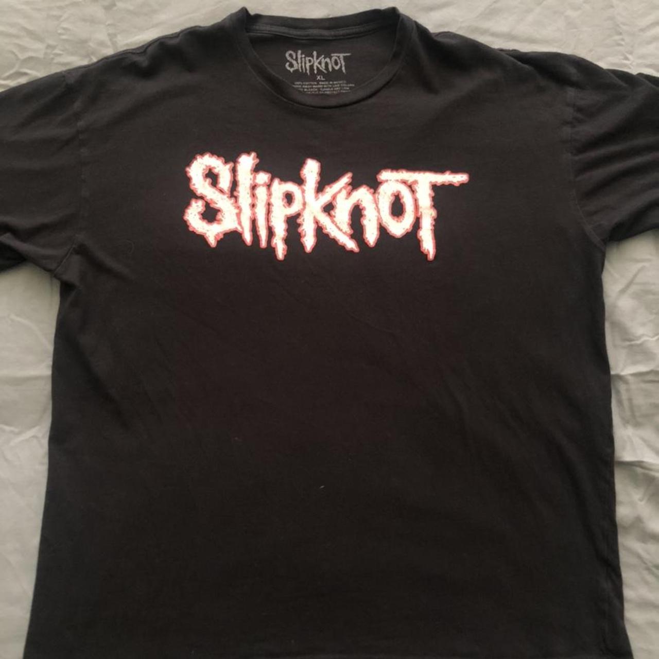 Slipknot shirt. Officially licensed. Black. Size XL.... - Depop