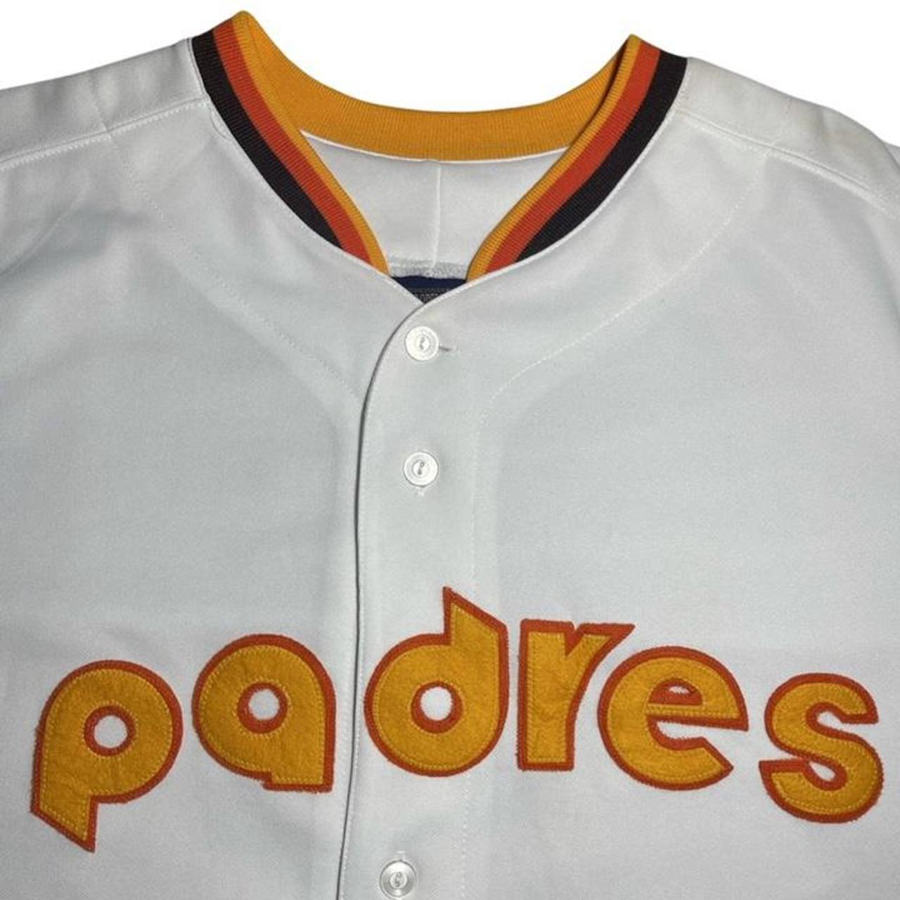 Vintage Padres Majestic Cooperstown Jersey Size - Depop
