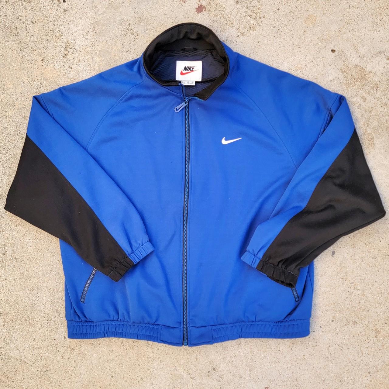 Vintage Later 90s NIKE Varsity Sport Track... - Depop