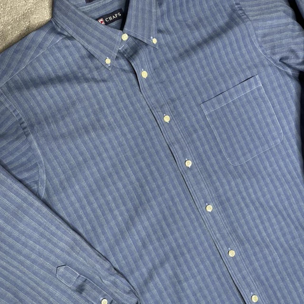 Chaps Men's Blue Shirt | Depop