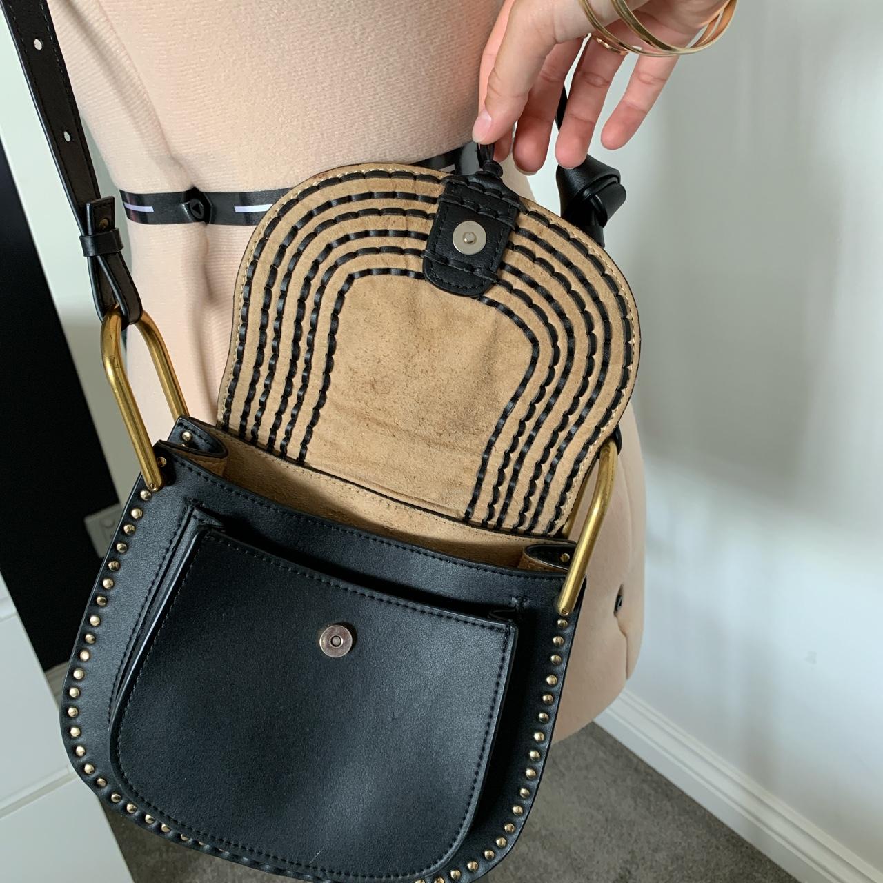 leather cross body bag Medium size, great shape Gold... Depop