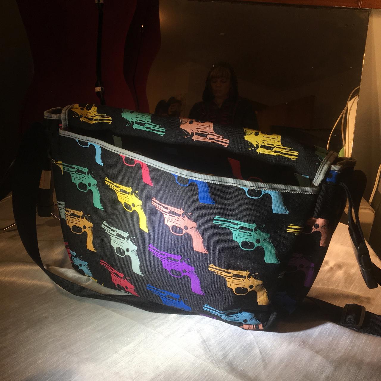 Andy Warhol Gun print messenger bag in perfect | Depop