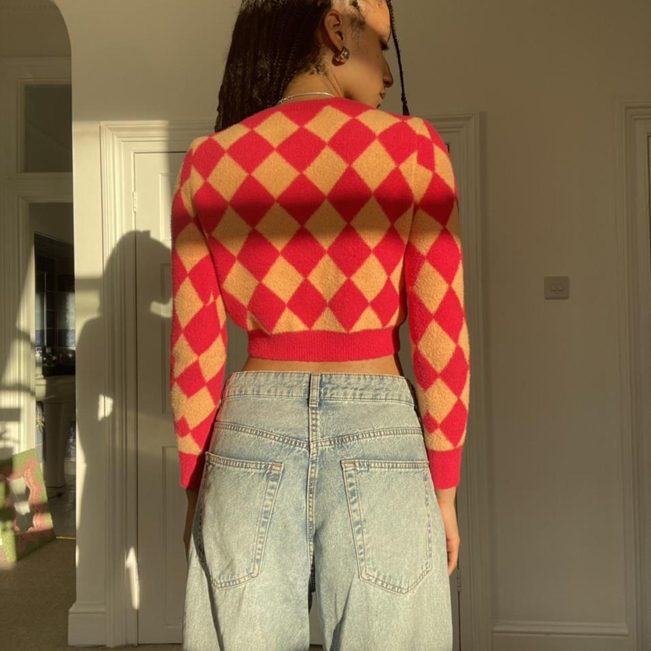 Zara diamond crop jumper, so cosy and comfy and... Depop