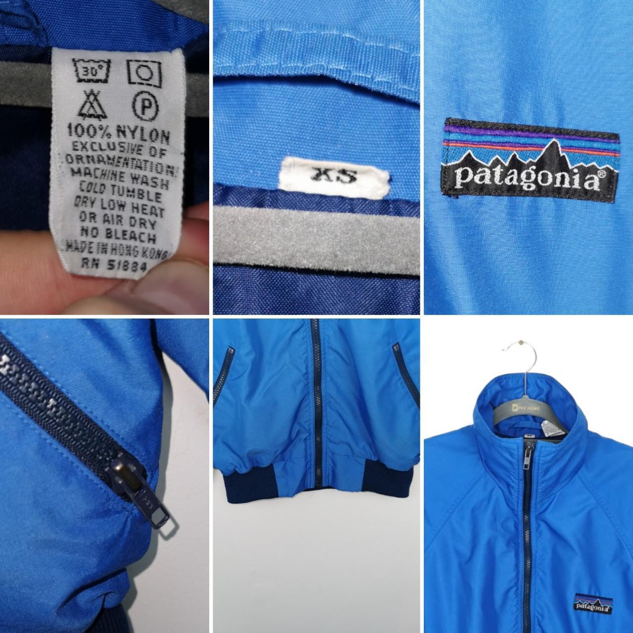 Patagonia Nylon Rain Coat / Jacket in Blue XS Mens... Depop
