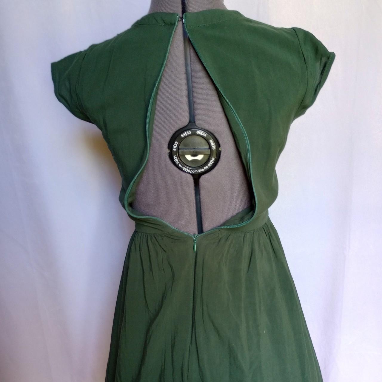Adorable modcloth retro style forest green babydoll... Depop
