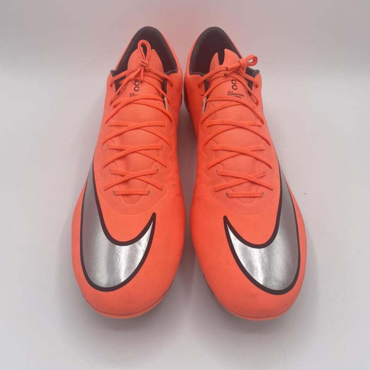 peach nike boots