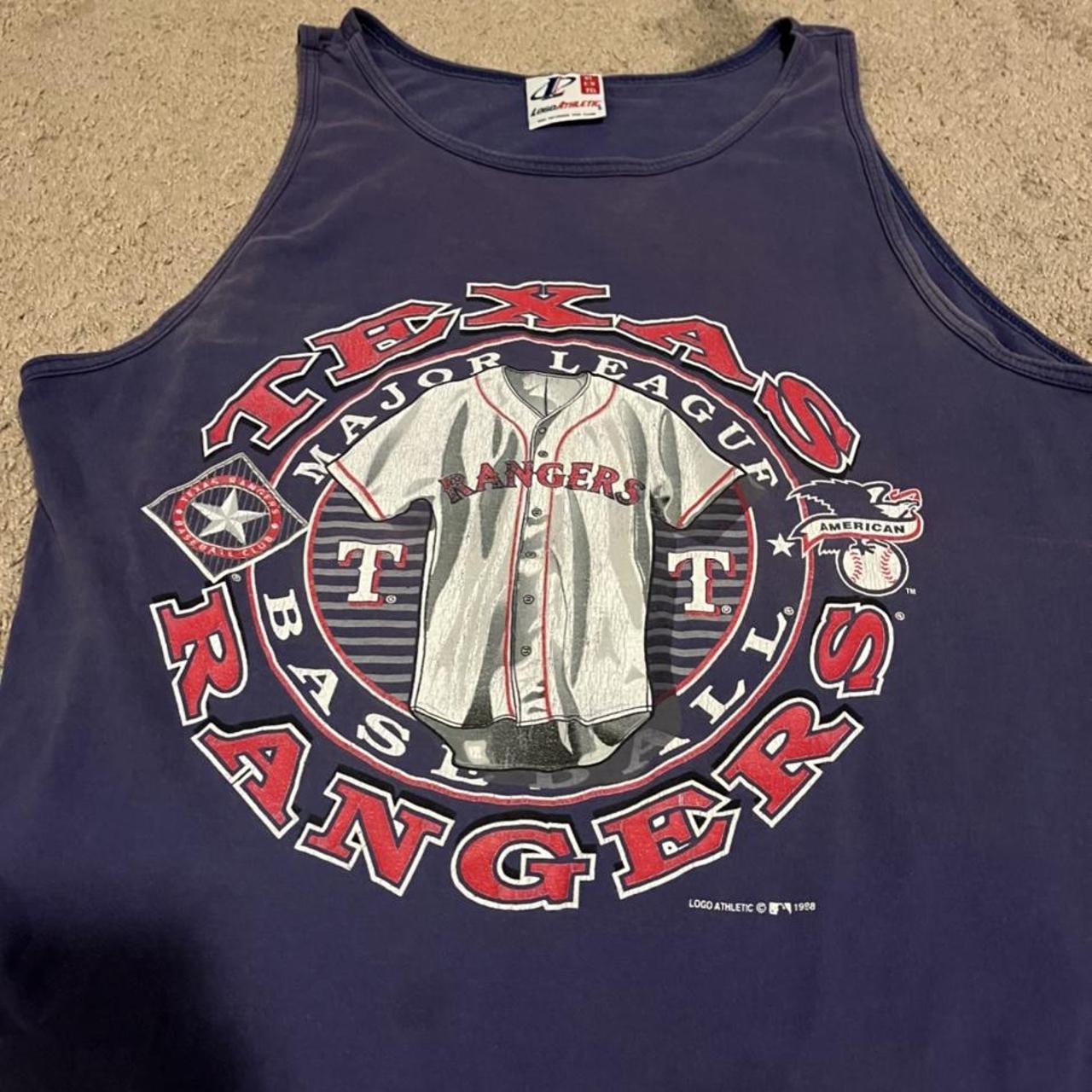 Vintage 90s Iván Rodriguez Texas Rangers Jersey - Depop