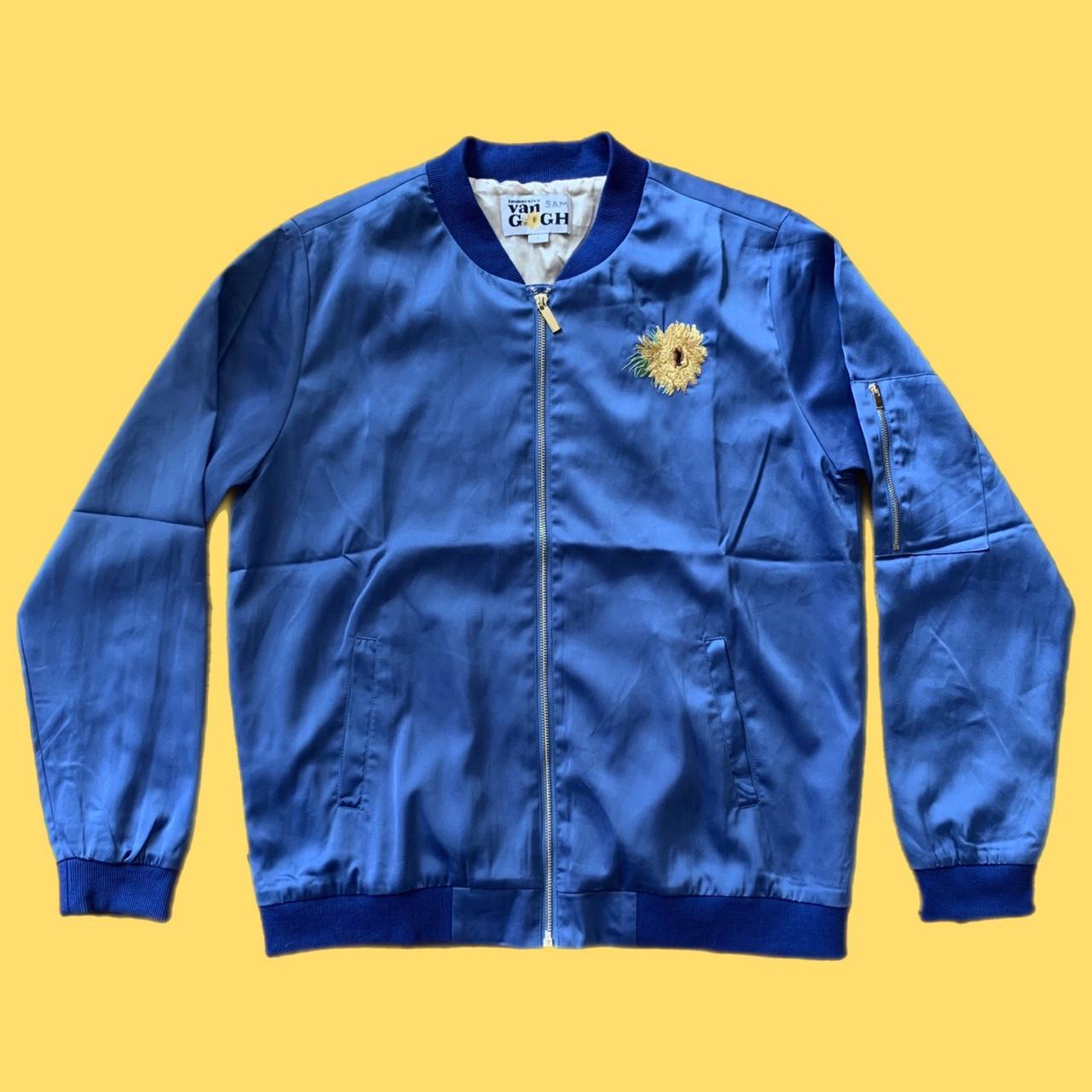 Men's Blue and Yellow Jacket | Depop