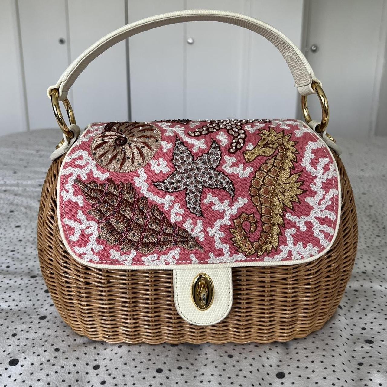 Eric Javits Women's Tan and Pink Bag (2)