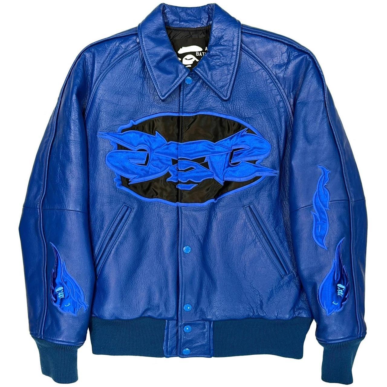 A Bathing Ape N-2B Bape Leather Puffer Aoyama | Depop