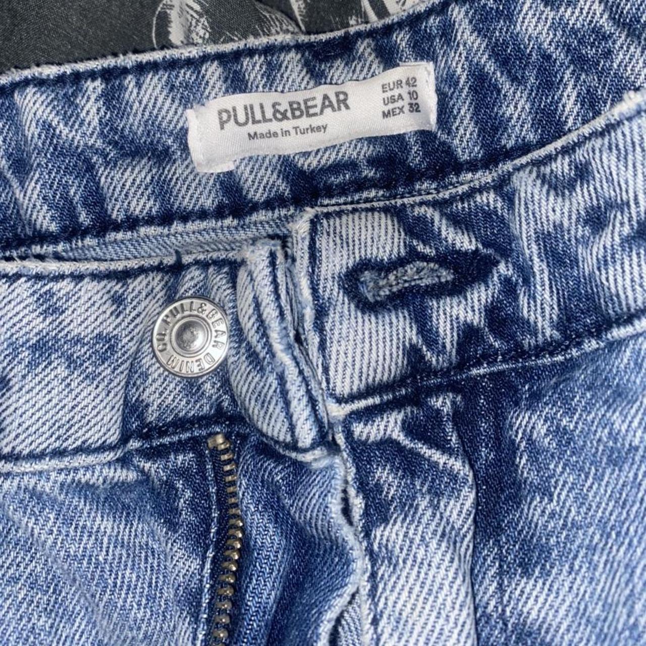 Pull and bear blue denim jeans, worn a couple of times - Depop