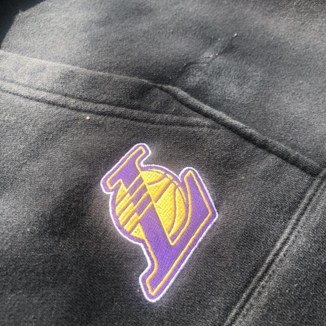 Vintage LA Lakers Center Swoosh Hoodie Tag: - Depop