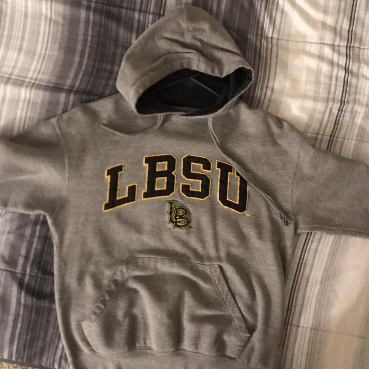 LBSU Hoodie. Good condition. No labeled size but... - Depop
