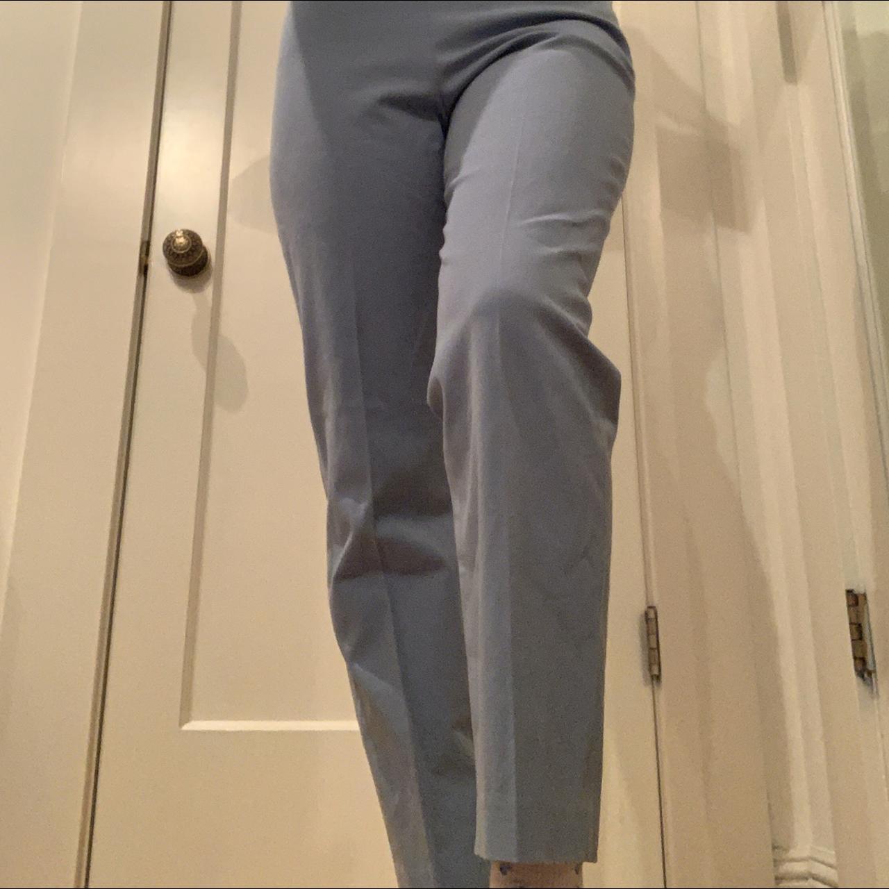 adorable pale blue old lady pants! zipper of the