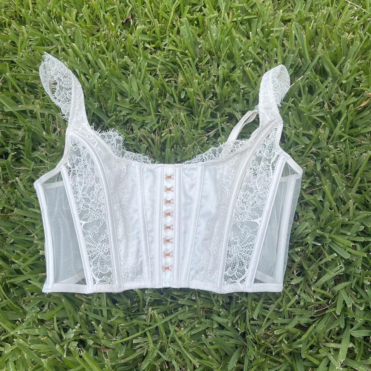 adorable Victoria’s Secret white corset. brand new... - Depop