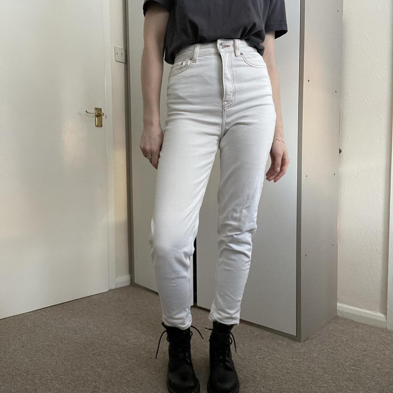 H&M Men's White Jeans Depop