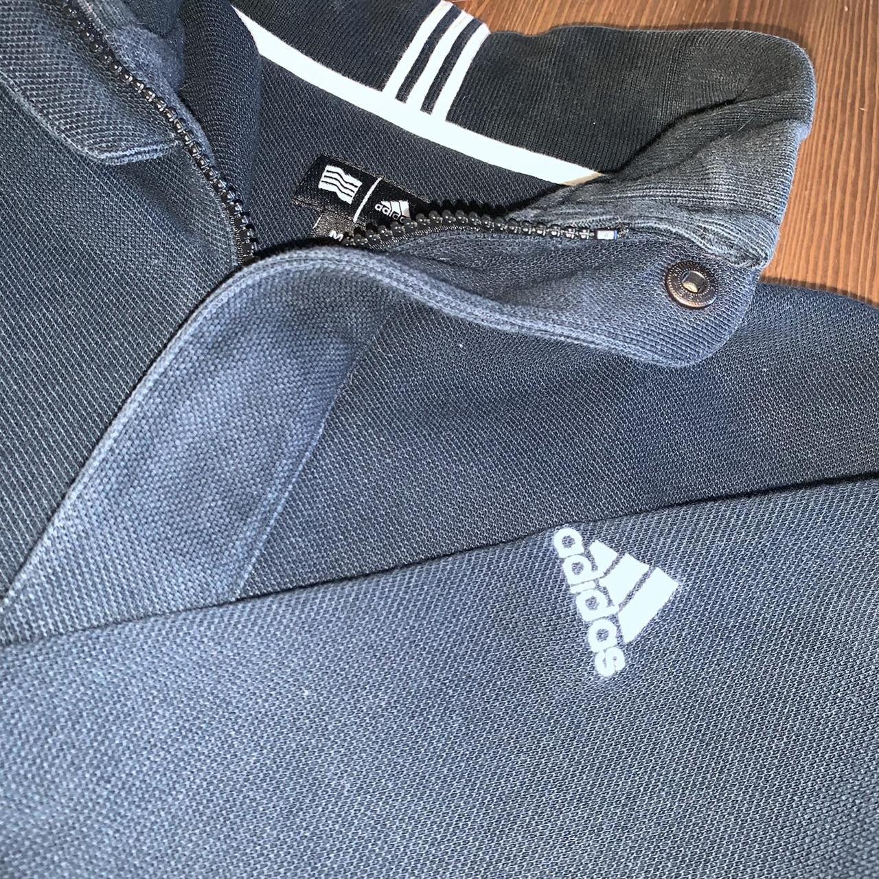 Adidas Men's Navy and White Sweatshirt | Depop