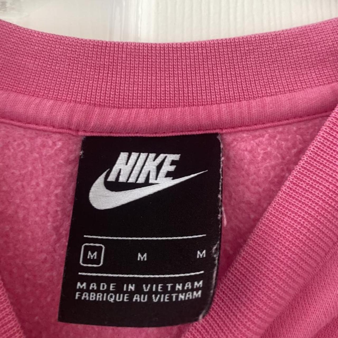 Mens hot pink nike sweatshirt Depop